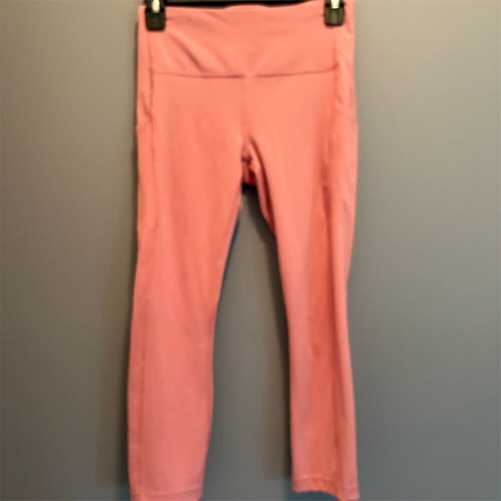 *3/$15 Athleta Women's Capri Leggings S Pink Stash Pocket Activewear
